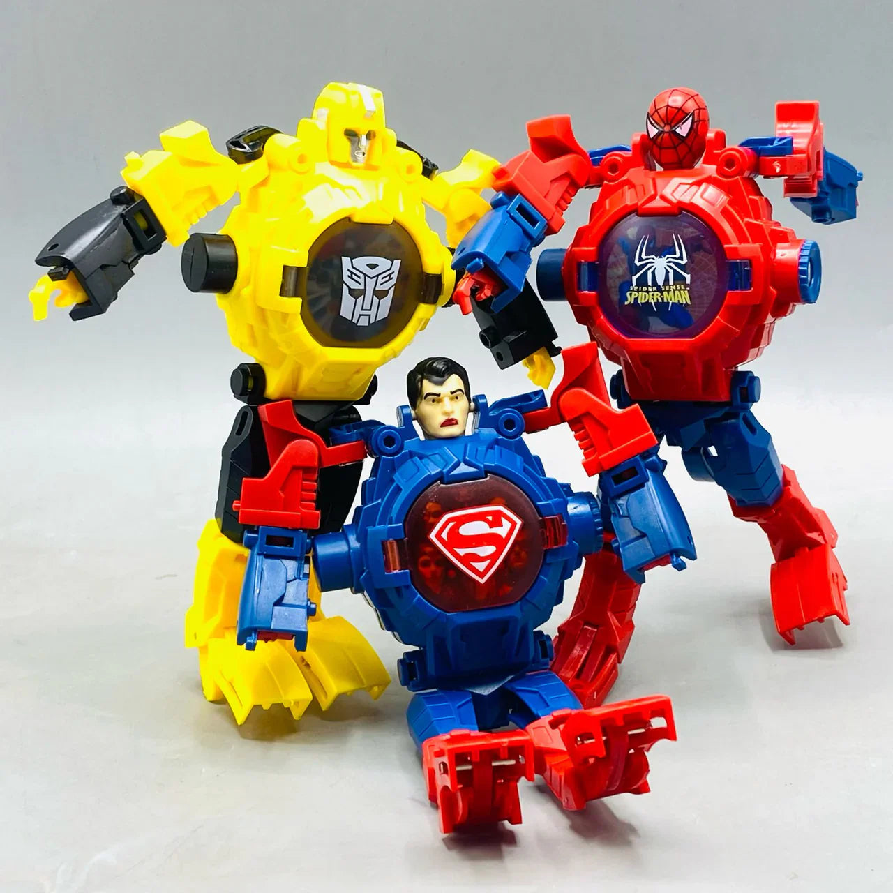 Super Hero Deformation Wrist Watch With Projector