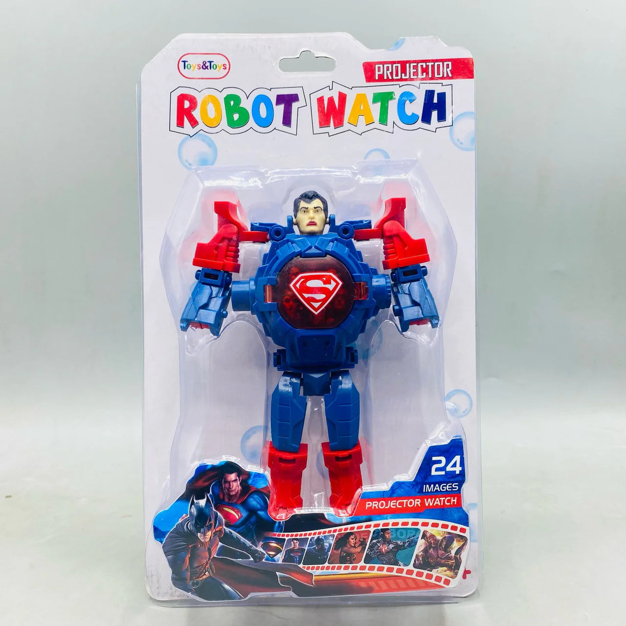 Super Hero Deformation Wrist Watch With Projector